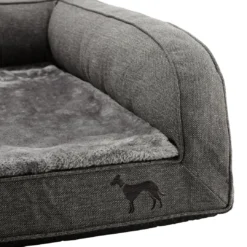Outlet ortopædisk hundesofa Livingston Medium 80 x 60 cm Antracit Hundesenge Og Kurve Til Hunde - Bløde Og Komfortable|Sovepladser Til Hvalpe - Hundesenge, Kølemåtter Og Trygge Hvilesteder