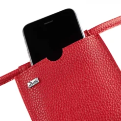 Outlet Pari Phone Pocket Red/Chilli Hunter Tasker I Læder
