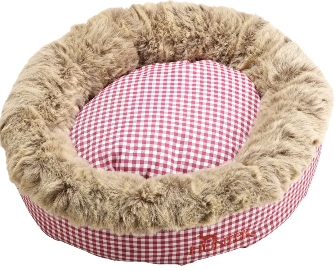 Sale rund hundeseng Astana 50x50 cm Rød Killingesenge Og Afslapningspladser - Trygge Hvilepladser Til Små Katte|Hundesenge Og Kurve Til Hunde - Bløde Og Komfortable