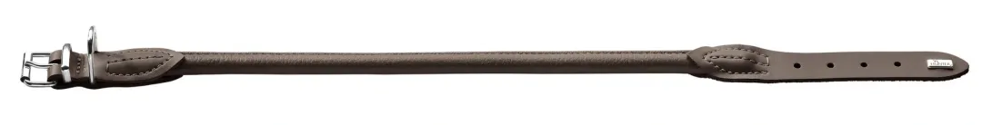 Best rundsyet elghalsbånd Mokka str. 50 - justering 41-46 cm skånsom komfort Hvalpehalsbånd - Bløde Og Sikre Halsbånd Med Perfekt Pasform Til Din Hvalp|Hundehalsbånd Med Stil - Komfort Og Sikkerhed Til Din Hund