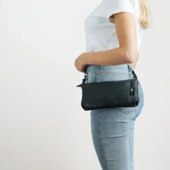 Best Shoulder Bag Como Black Hunter Tasker I Læder
