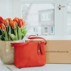 Hot Shoulder Bag Fano Chilli Hunter Tasker I Læder