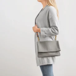 Online Shoulder Bag Lana Grey Hunter Tasker I Læder