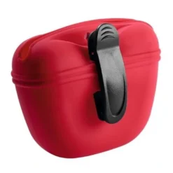 Outlet Silikone Godbidstaske Lugo Small Red Hundetilbehør Til Hvalpe - Tryg Start I Hverdagen|Tilbehør Til Hund - Alt Til En Glad Og Tryg Hverdag For Din Bedste Ven