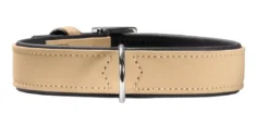 Softie hundehalsbånd 30 cm beige - 18-24 cm indstilling Hvalpehalsbånd - Bløde Og Sikre Halsbånd Med Perfekt Pasform Til Din Hvalp|Hundehalsbånd Med Stil - Komfort Og Sikkerhed Til Din Hund
