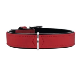 Clearance Softie hundehalsbånd 55 cm rød - 42-50 cm indstilling Hvalpehalsbånd - Bløde Og Sikre Halsbånd Med Perfekt Pasform Til Din Hvalp|Hundehalsbånd Med Stil - Komfort Og Sikkerhed Til Din Hund