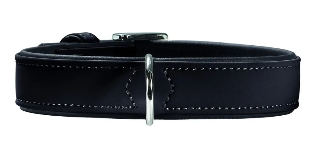 Best Softie hundehalsbånd sort 40 cm - 28-34 cm indstilling Hvalpehalsbånd - Bløde Og Sikre Halsbånd Med Perfekt Pasform Til Din Hvalp|Hundehalsbånd Med Stil - Komfort Og Sikkerhed Til Din Hund