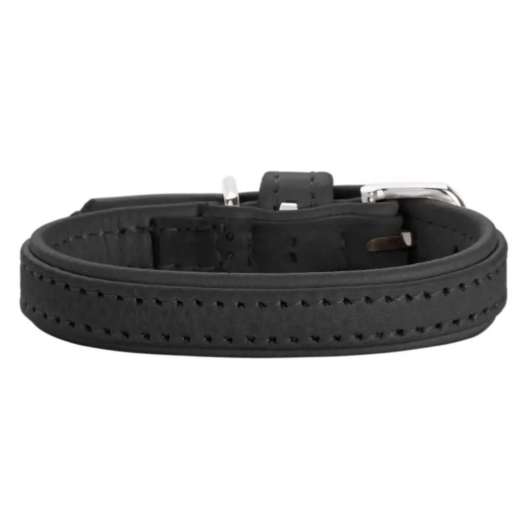 Soho Mini Hundehalsbånd Sort 24-29 cm Hvalpehalsbånd - Bløde Og Sikre Halsbånd Med Perfekt Pasform Til Din Hvalp|Hundehalsbånd Med Stil - Komfort Og Sikkerhed Til Din Hund