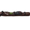New Vario Basic Halsbånd Brun S 22-35 cm - Ekstra bredt og komfortabelt nylonhalsbånd Hvalpehalsbånd - Bløde Og Sikre Halsbånd Med Perfekt Pasform Til Din Hvalp|Hundehalsbånd Med Stil - Komfort Og Sikkerhed Til Din Hund
