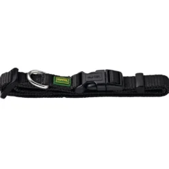 Discount Vario Basic Halsbånd Sort S 22-35 cm - Komfortabelt nylonhalsbånd Hvalpehalsbånd - Bløde Og Sikre Halsbånd Med Perfekt Pasform Til Din Hvalp|Hundehalsbånd Med Stil - Komfort Og Sikkerhed Til Din Hund