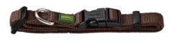 Vario Plus Halsbånd Brun XS 22-35 cm - Komfortabelt og justerbart hundehalsbånd Hvalpehalsbånd - Bløde Og Sikre Halsbånd Med Perfekt Pasform Til Din Hvalp|Hundehalsbånd Med Stil - Komfort Og Sikkerhed Til Din Hund