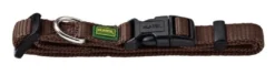 Vario Plus Halsbånd Brun S 30-45 cm - Komfortabelt og justerbart hundehalsbånd Hvalpehalsbånd - Bløde Og Sikre Halsbånd Med Perfekt Pasform Til Din Hvalp|Hundehalsbånd Med Stil - Komfort Og Sikkerhed Til Din Hund
