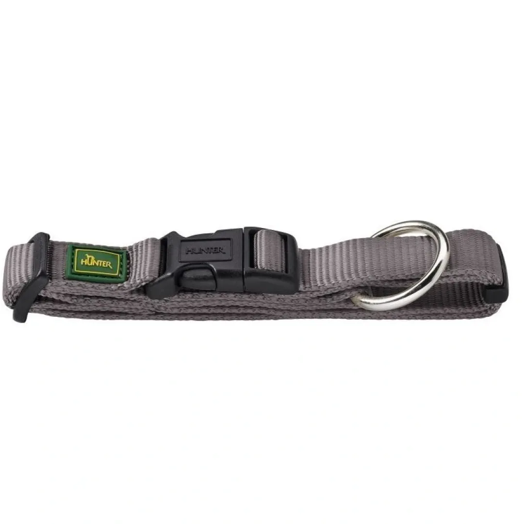 Outlet Vario Plus Halsbånd Grå L 40-63 cm - Komfortabelt og justerbart hundehalsbånd Hvalpehalsbånd - Bløde Og Sikre Halsbånd Med Perfekt Pasform Til Din Hvalp|Hundehalsbånd Med Stil - Komfort Og Sikkerhed Til Din Hund