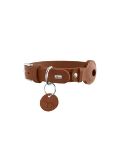 Sale Viborg AirTag Halsbånd Cognac M-L 60 - Justerbar 47-53 cm Hvalpehalsbånd - Bløde Og Sikre Halsbånd Med Perfekt Pasform Til Din Hvalp|Hundehalsbånd Med Stil - Komfort Og Sikkerhed Til Din Hund