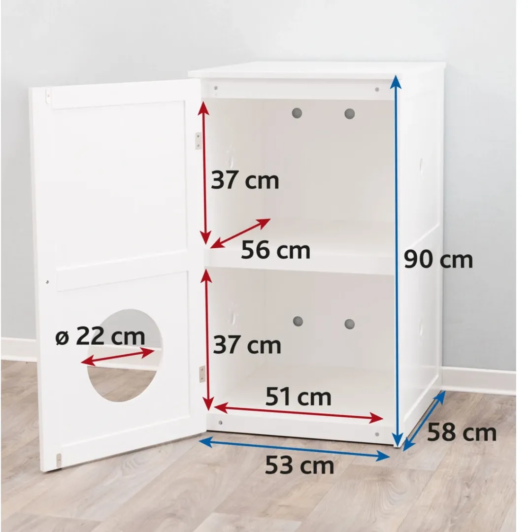 Clearance Hus til kattetoilet 2 etager Kattetoiletter Og Kattegrus|Killingetoilet Og Grus Til Killinger - Nem Renlighed Fra Start