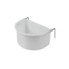Clearance Hvid Foderkop med metalkrog 75 ml Fugletilbehør