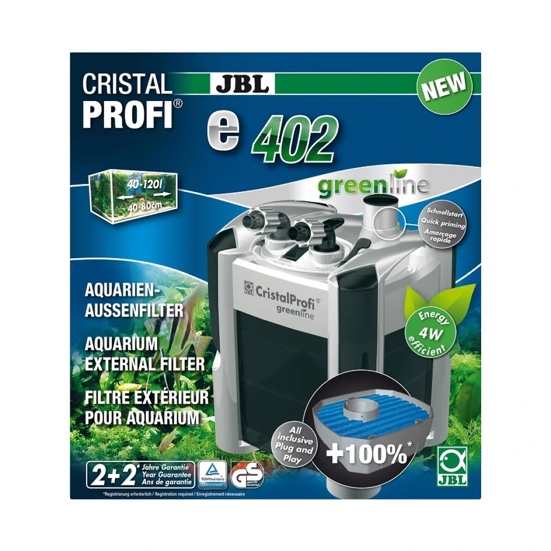 Best CristalProfi e402 greenline 450 L/t Akvariefilter Og Pumpe