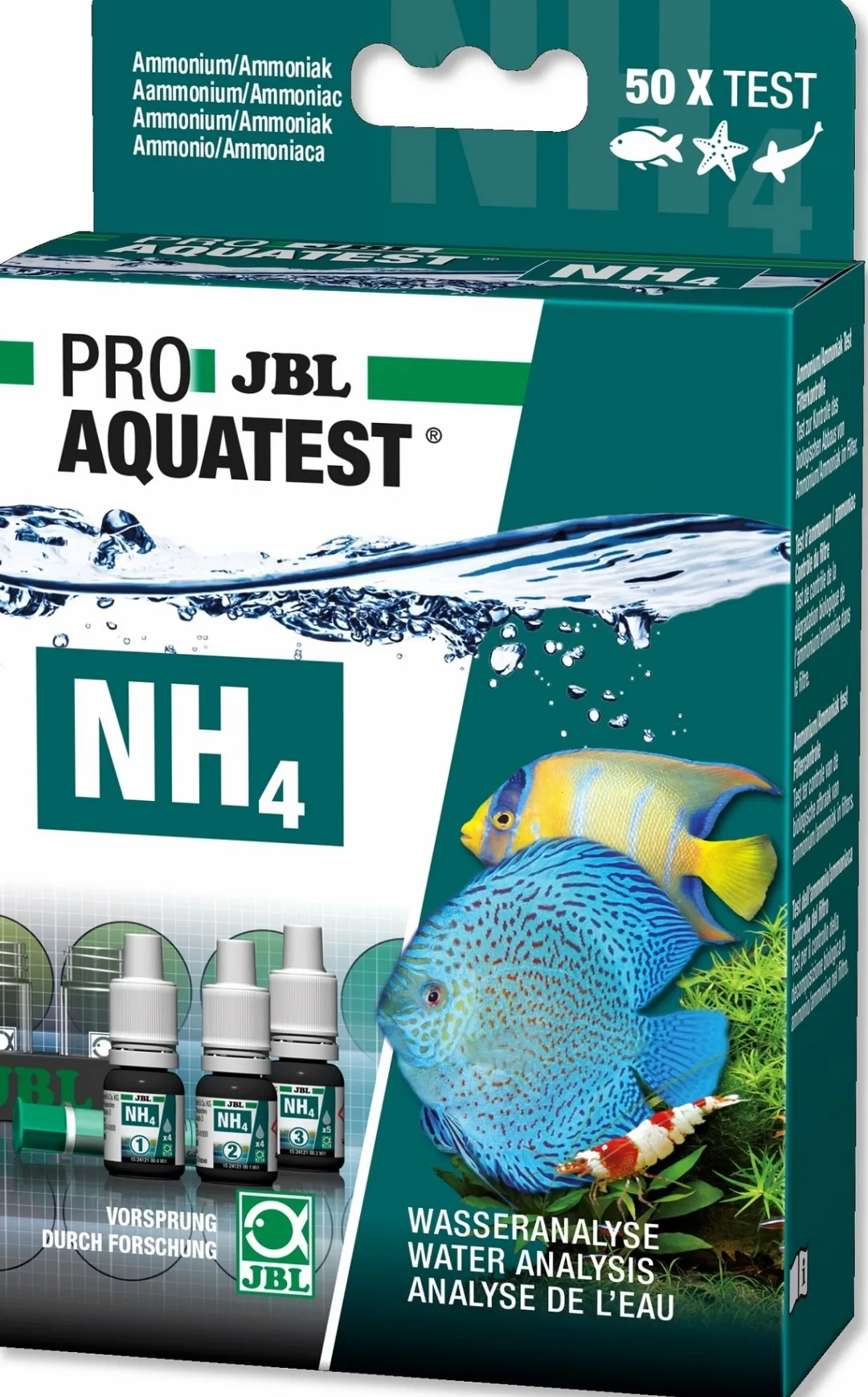 Sale Pro Aquatest Ammonium testsæt NH4 Måleudstyr Til Akvarium