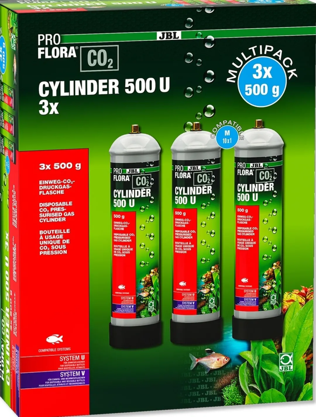 Online Proflora CO2 Cylinder 500 U 3X500 Gram C02-Udstyr Til Akvarier