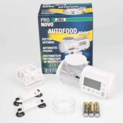 Clearance ProNovo AutoFood - Hvid Foderautomat til akvariefisk Fiskefoder Til Ferskvandsfisk|Fiskefoder Til Saltvandsfisk