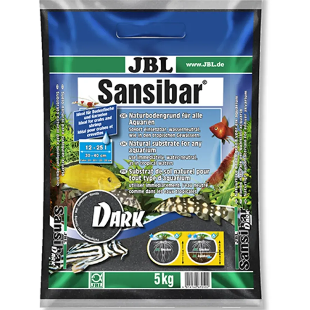 Clearance Sansibar Sort 5 kg Akvariegrus Aquascaping