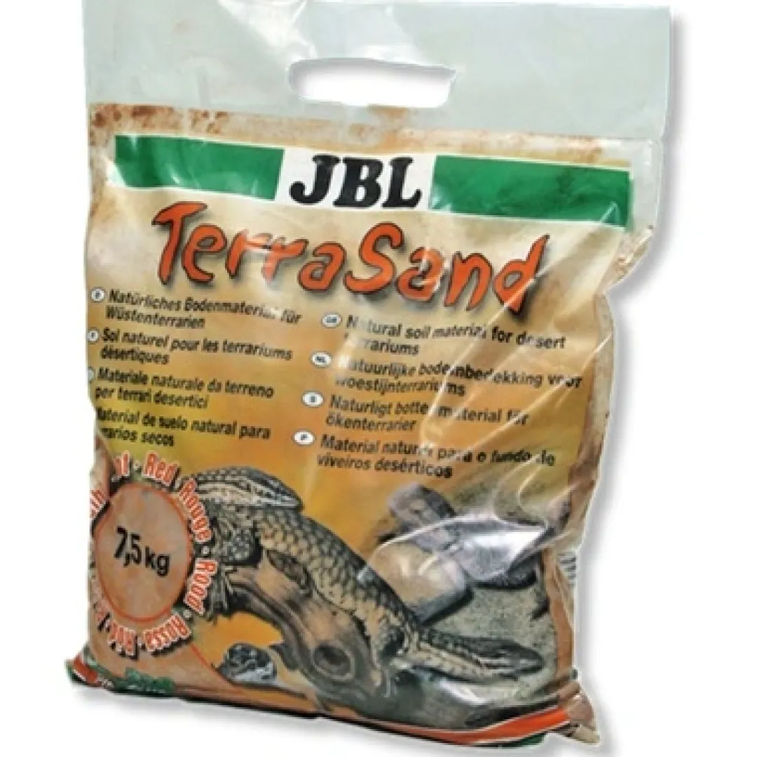 New TerraSand (rød) 7,5 kg Dekoration Til Terrarier