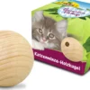 Hot JR Cat Bavarian Catnip Wooden Ball Ø 5cm Kattelegetøj