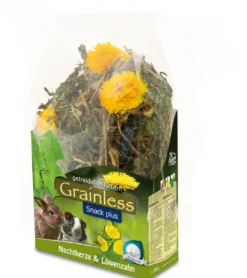 Clearance Grainless PLUS Kæmpenatlys og Mælkebøtte 100g Foder & Snack Til Gnavere & Kanin