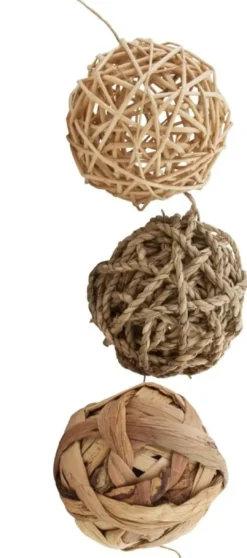 Hot Nature Ball Trio Ø 8 cm Legetøj Til Gnavere & Kaniner