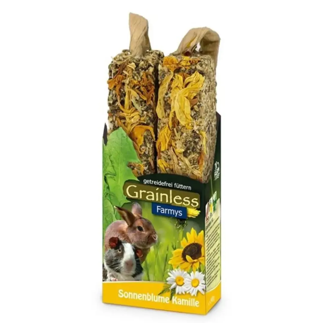 Sale ys Gnaverstænger Grainless Solsikke og Kamille 140 g Foder & Snack Til Gnavere & Kanin
