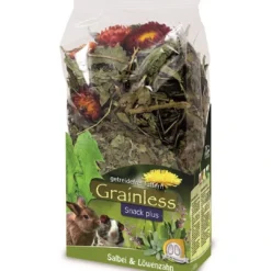 Discount JR Grainless PLUS Salvie/Mælkebøtte 100 g Foder & Snack Til Gnavere & Kanin