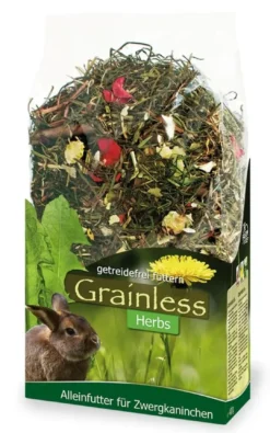 Online JR Grainless Urter til Dværgkanin 400 g Foder & Snack Til Gnavere & Kanin
