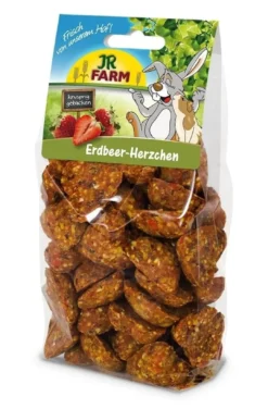 Online JR Jordbær Hjerter 150 g Foder & Snack Til Gnavere & Kanin