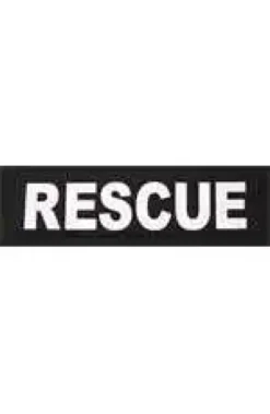Outlet hundeskilt RESCUE lille Hundeseler Til Alle Behov Og Hundestørrelser