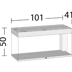 Hot Rio 180 L Eg 101x41x50 cm Akvarier