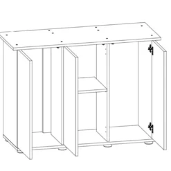 Juwel Akv. Bord/skab Sbx 450 Grå 151x51x66 cm Rio 450 L Akvarieborde Og Akvariereoler