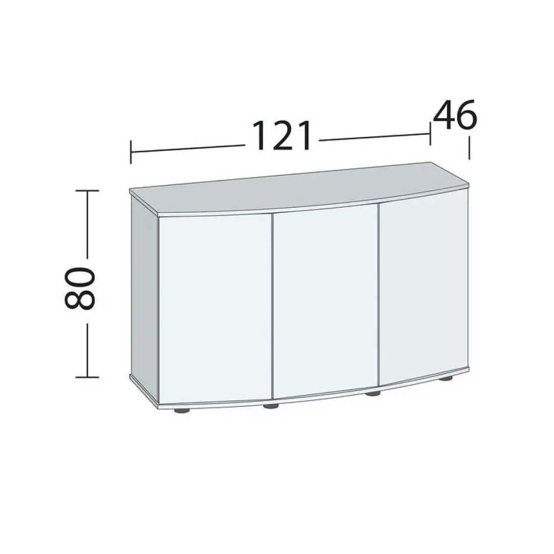 Hot Juwel Akv. Bord/skab Sbx 260 121x46x80 cm Vision 260 Liter Sort Akvarieborde Og Akvariereoler