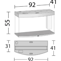 Outlet Juwel Aquarium VISION 180 Hvid Akvarier