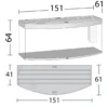 Best Juwel Aquarium VISION 450 LED Sort Akvarier