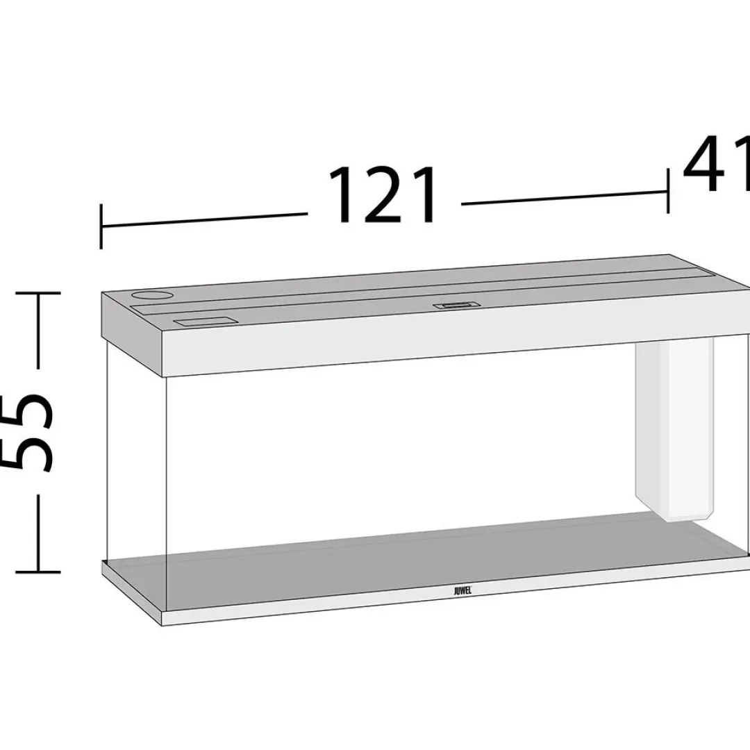 Discount Juwel Rio 240 L Eg 121x41x55 cm Akvarier