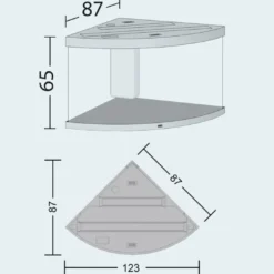 Clearance Juwel Trigon 350 Hvidt Akvarium Akvarier
