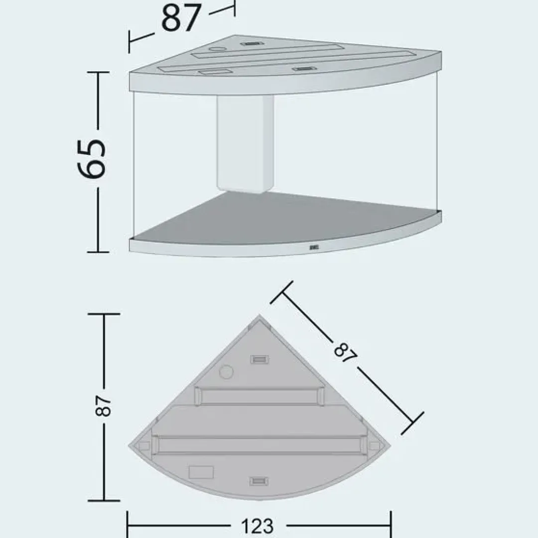 Clearance Juwel Trigon 350 Hvidt Akvarium Akvarier