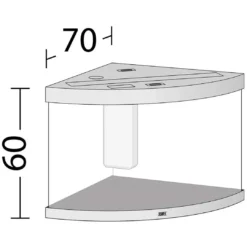 New Juwel Trigon 190 L hvidt Aquarium Akvarier