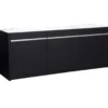 Clearance Kabinet 720 L 200x60x79 cm til MOVE i Sort Akvarieborde Og Akvariereoler