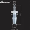 Kamoer rørstik 1 / 8'-1/4 '3,2 mm til 6,3 mm Akvariecomputere
