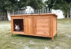 Discount Kanin Udebur Ferie med ben i 159.5x67x82.5 cm Bure & Tilbehør Til Gnavere & Kaniner
