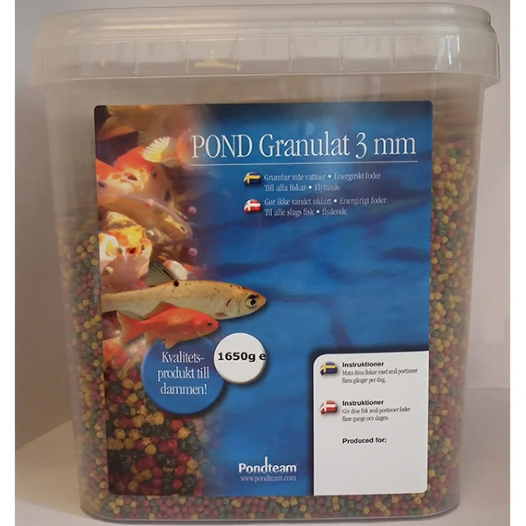 Online Koi junior farvefoder 3 mm 5,4 liter 1650 gram Havedamsfoder