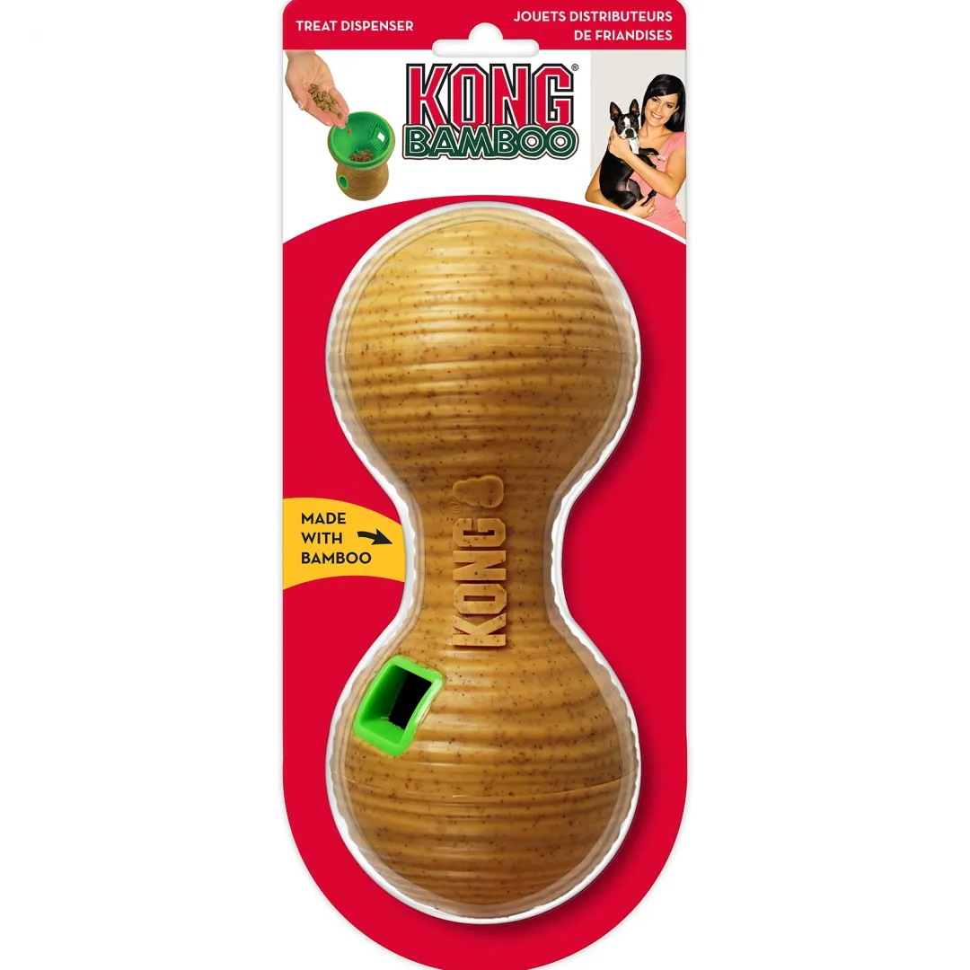New Bamboo Dumbbell - aktiveringslegetøj til hunde Hundelegetøj Til Alle Hunde Leg Og Aktivering Året Rundt|Legetøj Til Hvalpe - Sjov Leg, Aktivering Og Tryghed Fra Første Dag