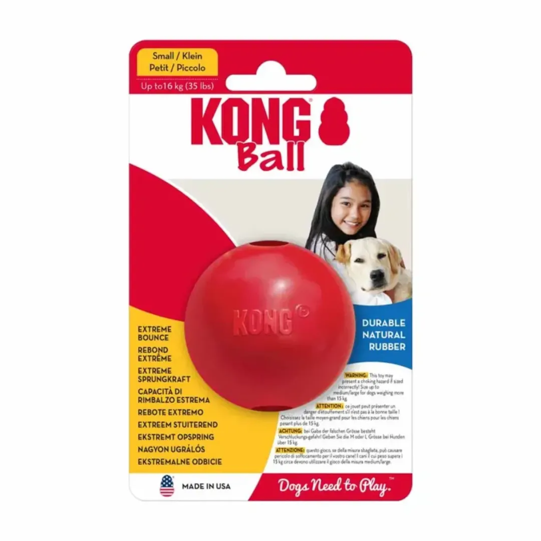 Outlet Classic bold med hul rød S Ø6,5 cm Hundelegetøj Til Alle Hunde Leg Og Aktivering Året Rundt|Legetøj Til Hvalpe - Sjov Leg, Aktivering Og Tryghed Fra Første Dag