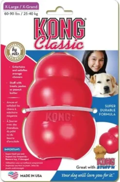 Online Classic XLarge Rød - klassisk tyggelegetøj i gummi Hundelegetøj Til Alle Hunde Leg Og Aktivering Året Rundt|Legetøj Til Hvalpe - Sjov Leg, Aktivering Og Tryghed Fra Første Dag